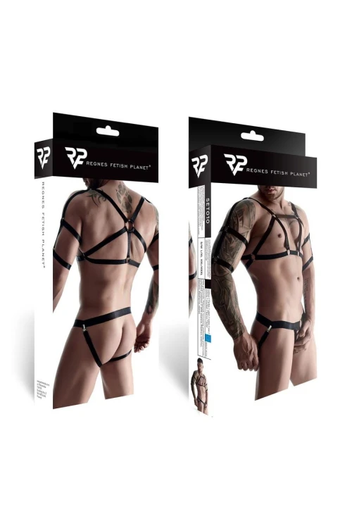 t-shirt z ozdobami i jockstrap XXL/XXXL