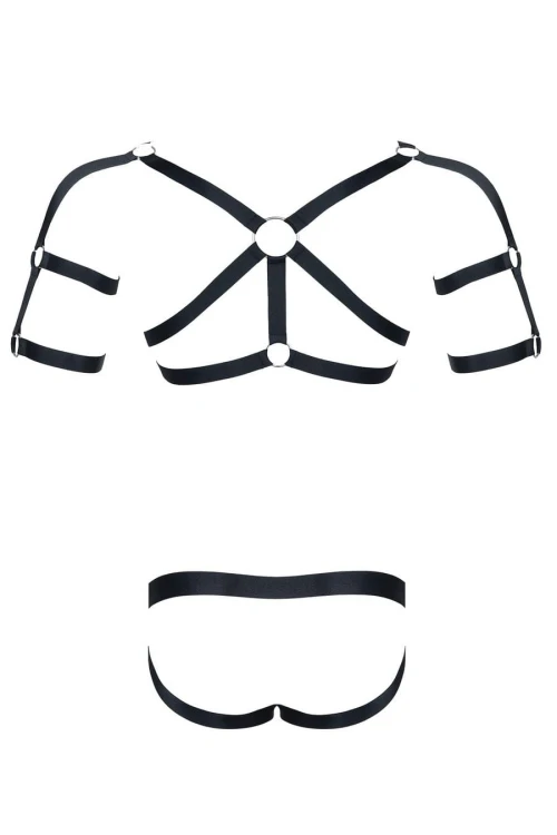 t-shirt z ozdobami i jockstrap XXL/XXXL