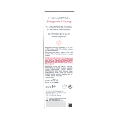 żel stymulujący Stimulation Gel Pomegranate & Nutmeg women 30ml