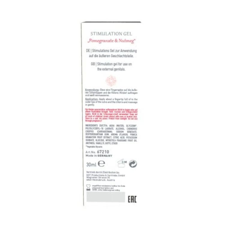 żel stymulujący Stimulation Gel Pomegranate & Nutmeg women 30ml
