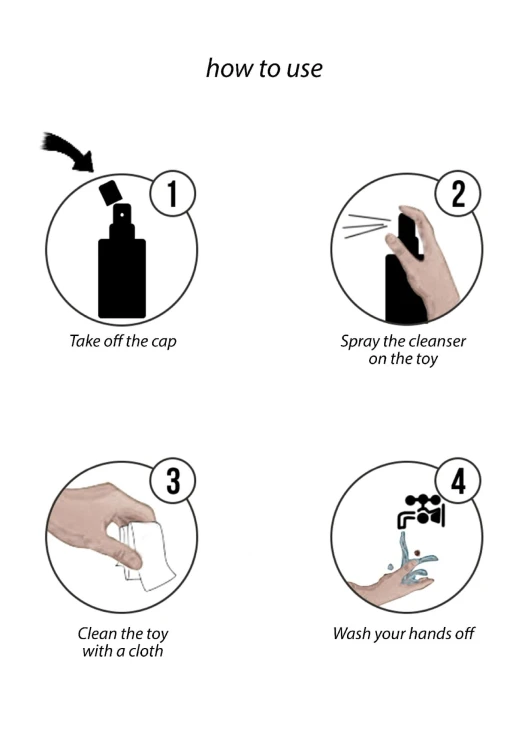 spray do czyszczenia zabawek Shots Cleaner Spray 100 ml