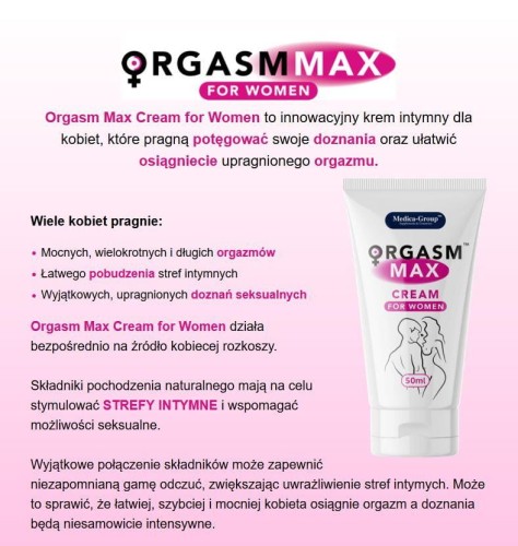 żel Orgasm Max cream for women 50 ml