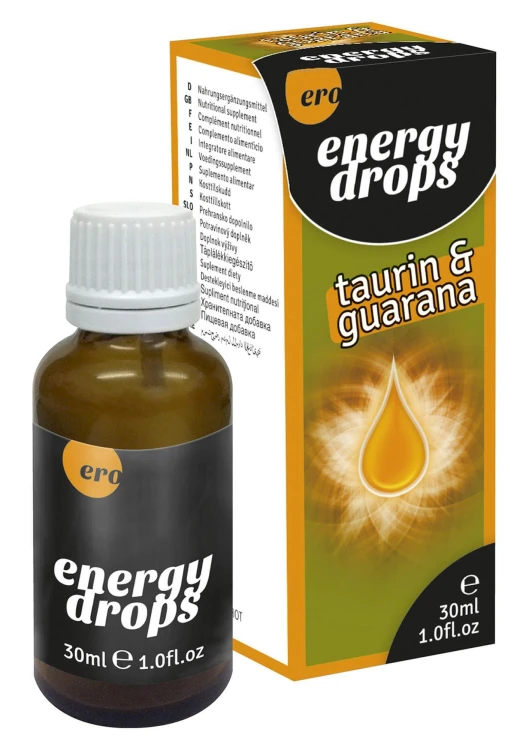 suplement diety wspierający pobudzenie Energy Drops Taurin & Guarana 30 ml