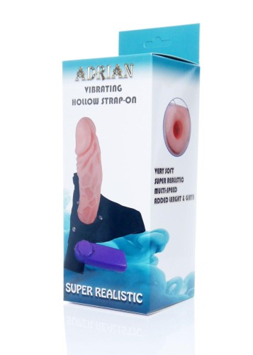 strap-on Hollow Adrian vibrating