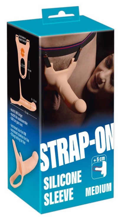 strap-on Silicone Sleeve  +5 cm medium