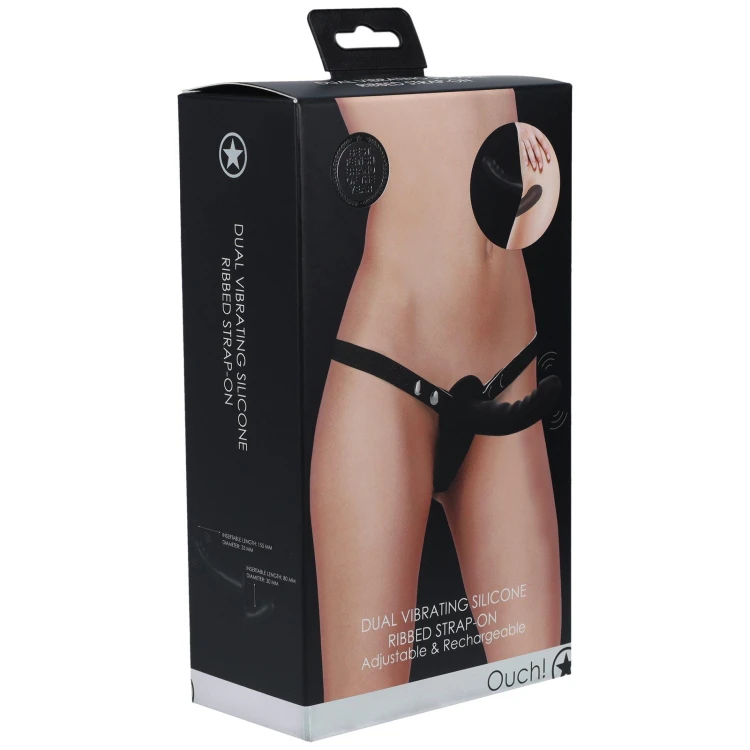 strap-on Ouch! Dual Vibrating