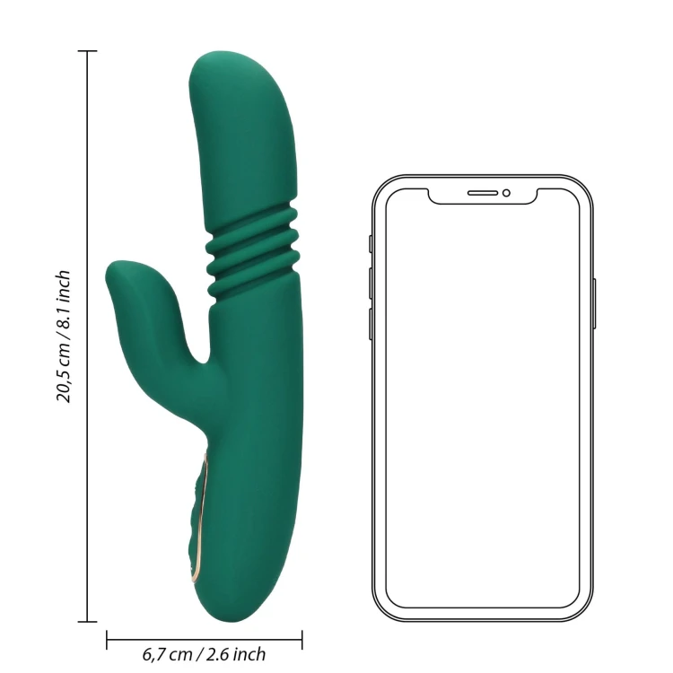 wibrator Loveline Thrusting Rabbit Vibrator