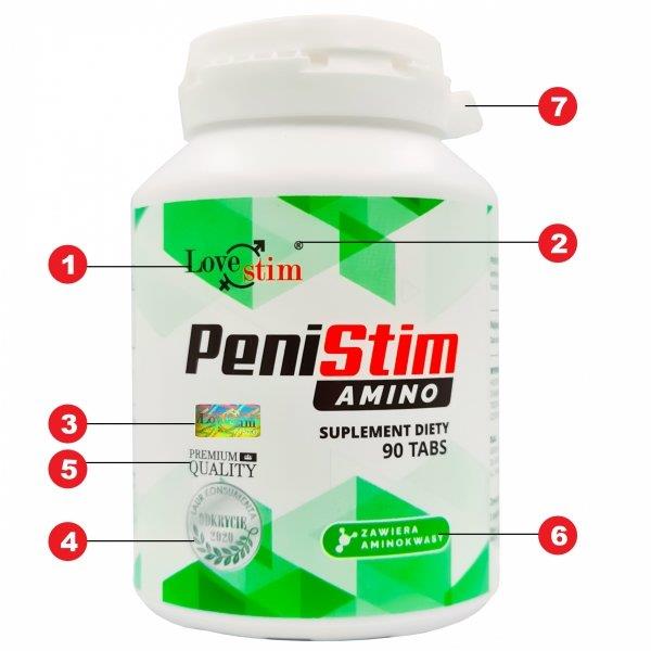 suplement diety LSTIM Penistim Amino 90 kapsułek