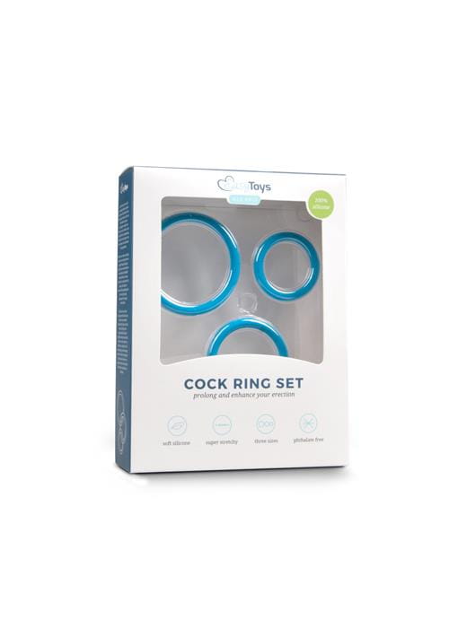 pierścienie Cock Ring Set Blue
