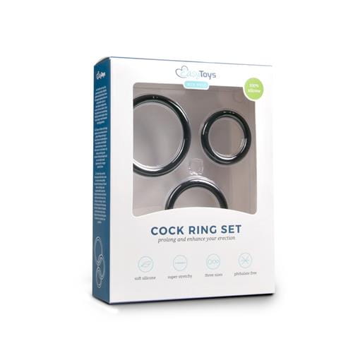 pierścienie Cock Ring Set Black