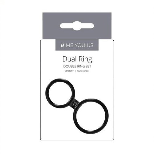 pierścień Me You Us Dual Ring Black