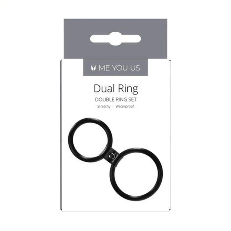 pierścień Me You Us Dual Ring Black