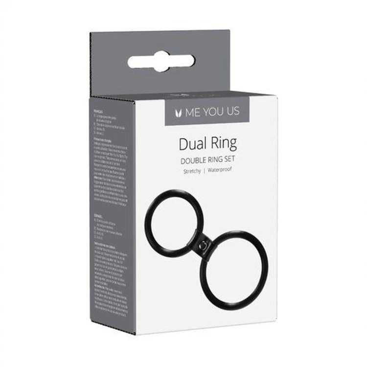 pierścień Me You Us Dual Ring Black