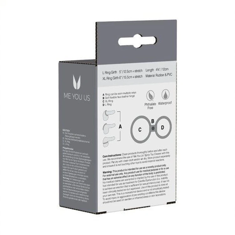 pierścień Me You Us Dual Ring Black