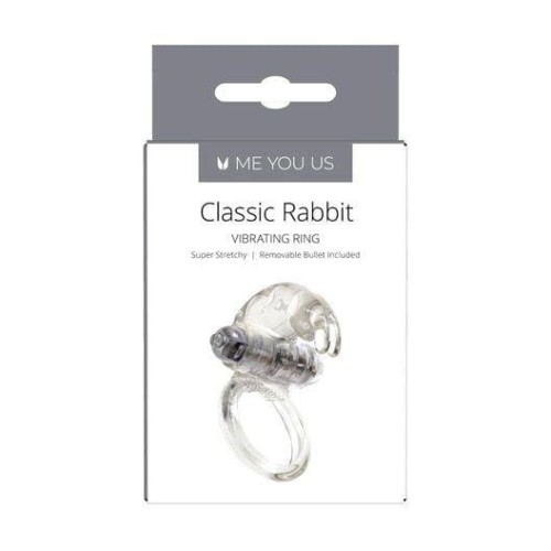 pierścień Me You Us Classic Rabbit Transparent