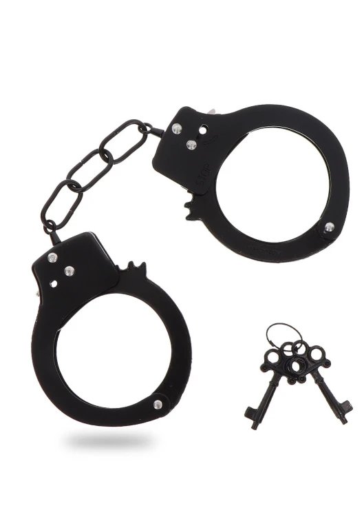 kajdanki Metal Handcuffs Black