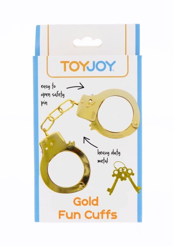 kajdanki Metal Handcuffs Gold
