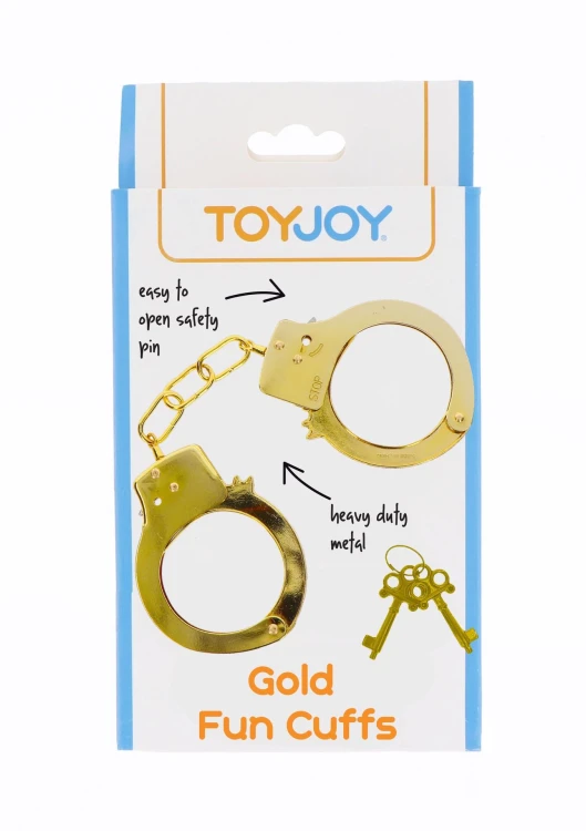 kajdanki Metal Handcuffs Gold