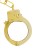 kajdanki Metal Handcuffs Gold