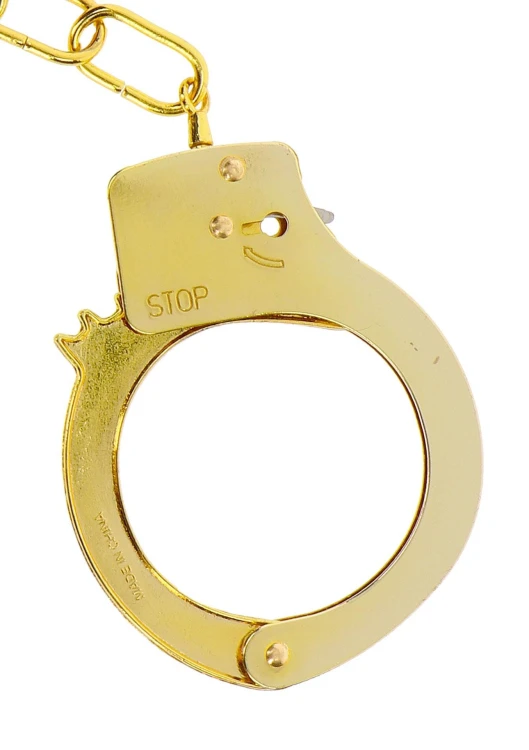 kajdanki Metal Handcuffs Gold