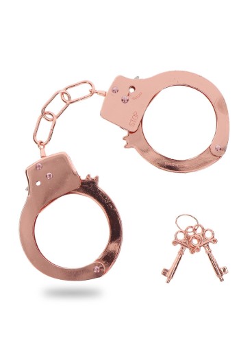 kajdanki Metal Handcuffs Rose Gold