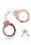 kajdanki Metal Handcuffs Rose Gold