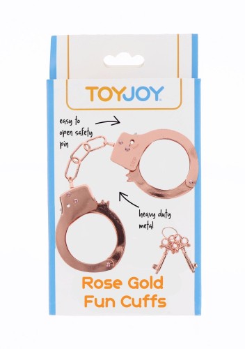 kajdanki Metal Handcuffs Rose Gold