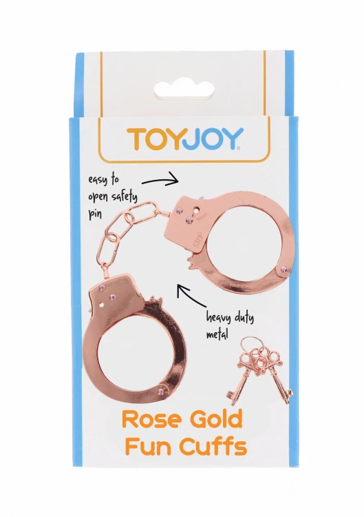 kajdanki Metal Handcuffs Rose Gold