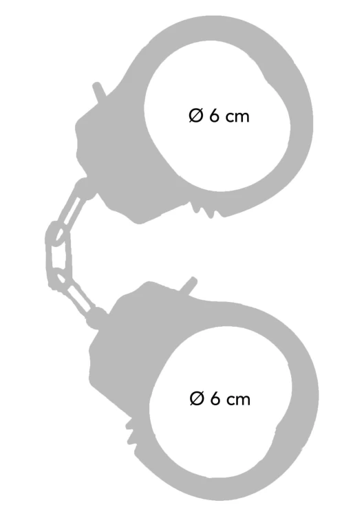 kajdanki Metal Handcuffs Rose Gold