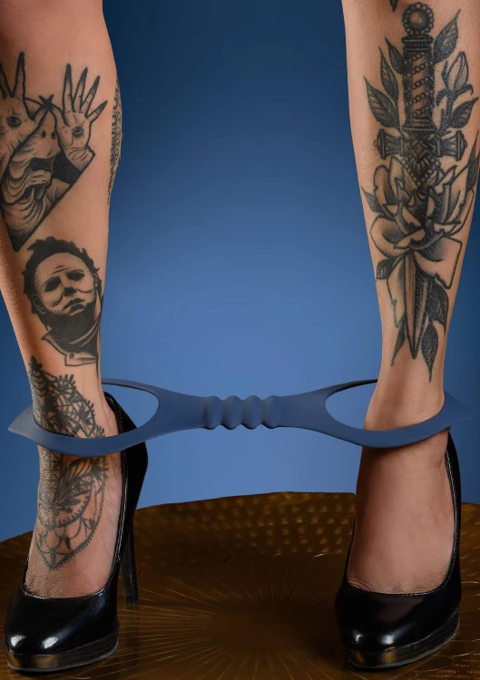 kajdanki na kostki Silicone Ankle Cuffs Blue