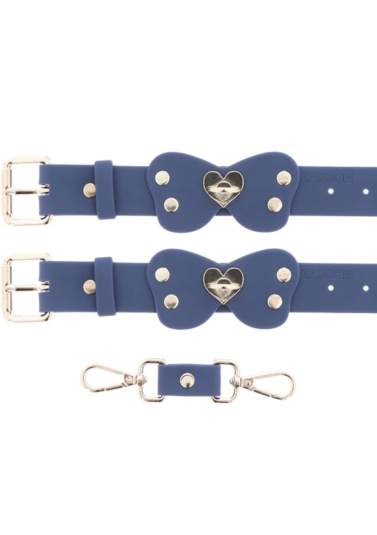 kajdanki na kostki Silicone Ankle Cuffs Set Blue