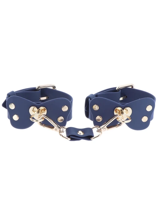 kajdanki na kostki Silicone Ankle Cuffs Set Blue