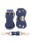 kajdanki na kostki Silicone Ankle Cuffs Set Blue