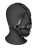 knebel Head Harness with Solid Ball Gag - Black
