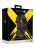knebel Blindfolded Head Harness with Solid Ball Gag - Black