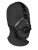 knebel Head Harness with Breathable Ball Gag and Nose Hooks - Black