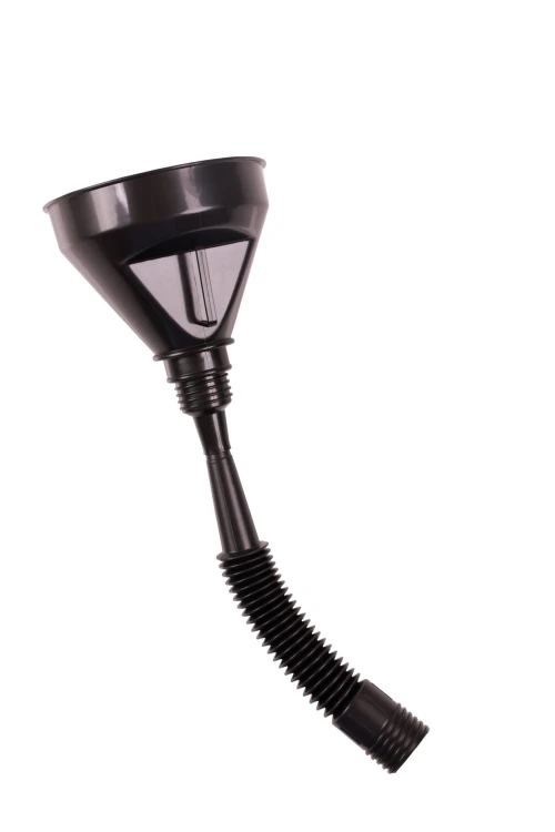 knebel Open Mouth Gag Head Harness with Funnel - Black