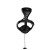 knebel Open Mouth Gag Head Harness with Funnel - Black