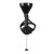 knebel Open Mouth Gag Head Harness with Funnel - Black