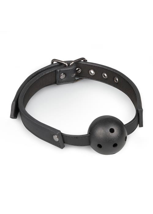 knebel Ball Gag With PVC Ball - Black