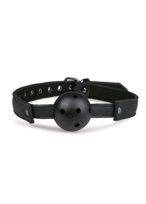knebel Ball Gag With PVC Ball - Black