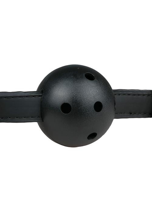 knebel Ball Gag With PVC Ball - Black