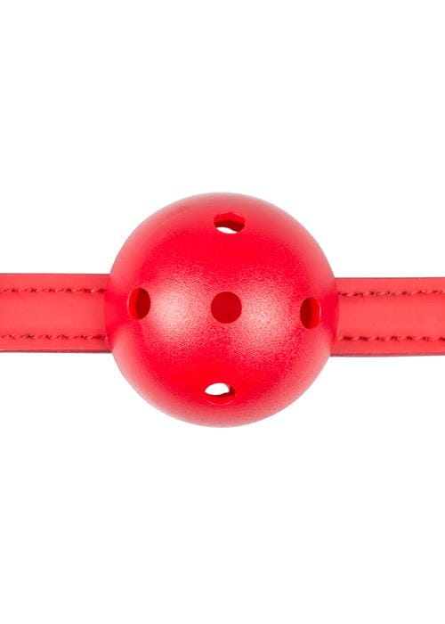 knebel Ball Gag With PVC Ball - Red