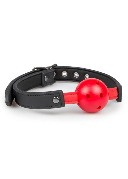 knebel Ball Gag With PVC Ball - Red