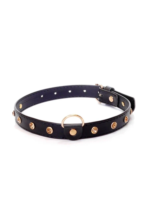 obroża Fetish B - Series Collar Gold Crystal