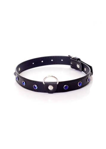 obroża Fetish B - Series Collar Navy Blue Crystal