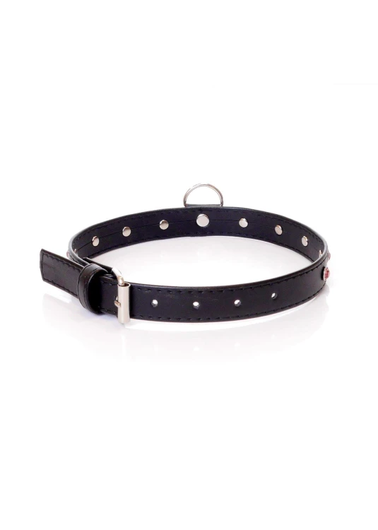 obroża Fetish B - Series Collar Pink Crystal