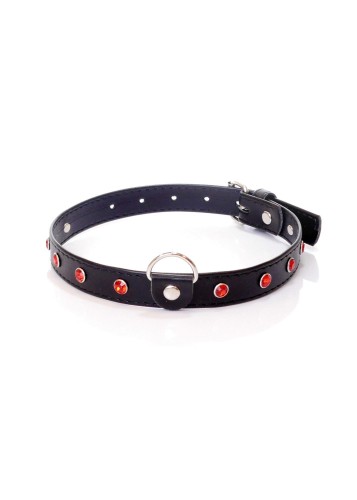 obroża Fetish B - Series Collar Red Crystal