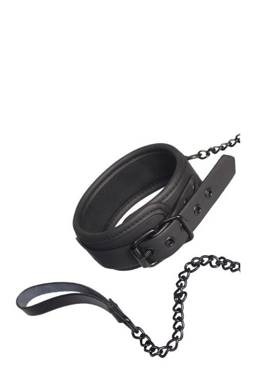 obroża BLAZE COLLAR AND LEASH BLACK