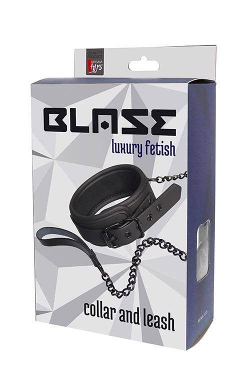 obroża BLAZE COLLAR AND LEASH BLACK